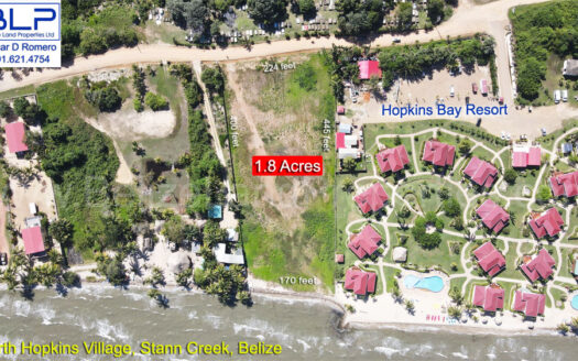 1.878 Acres Beachfront in Hopkins Village