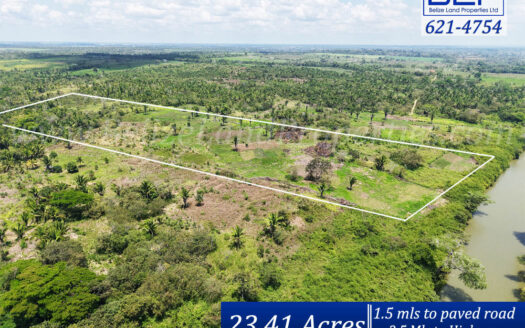 23.41 Acres Riverfront in Cayo District of Prime Belize Real Estate