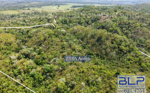 25.05 Acre Hilltop View Land for Sale in Cayo, Belize