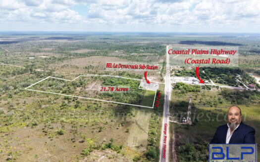 21.78 Acres with George Price Highway frontage at La Democracia