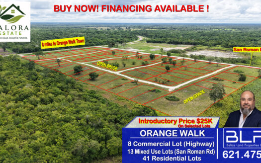 Affordable Residential Lots 6 Miles from Orange Walk Town, Belize