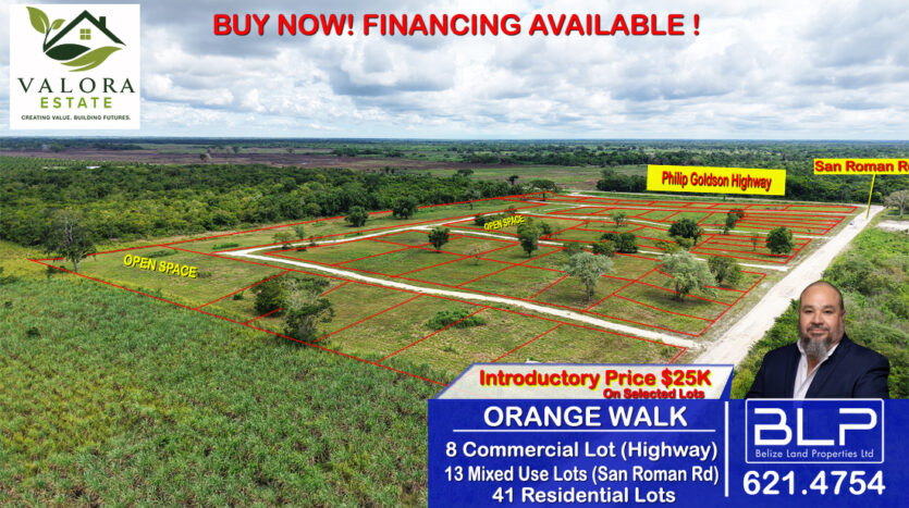 affordable Belize real estate for sale north of Orange Walk town